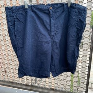 Polo Ralph Lauren Classic Fit Linen-Cotton Shorts- BLUE